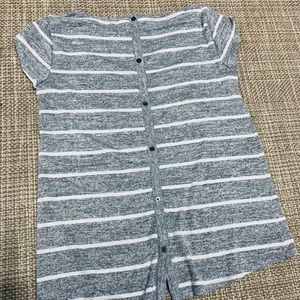Button Back Soft Blouse